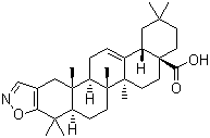 齊墩果-2,12-二烯[2,3-d]異惡唑-28-酸結(jié)構(gòu)式_218600-48-7結(jié)構(gòu)式