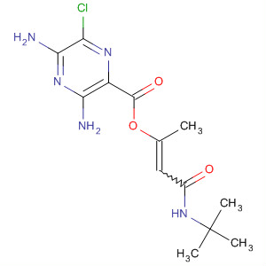 1-(Tert-butylcarbamoyl)prop-1-en-2-yl 3,5-diamino-6-chloropyrazine-2-carboxylate Structure,21874-45-3Structure