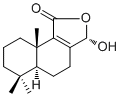 (3S,5AS,9AS)-4,5,5A,6,7,8,9,9A-八氫-3-羥基-6,6,9A-三甲基萘并[1,2-C]呋喃-1(3H)-酮結(jié)構(gòu)式_218780-16-6結(jié)構(gòu)式