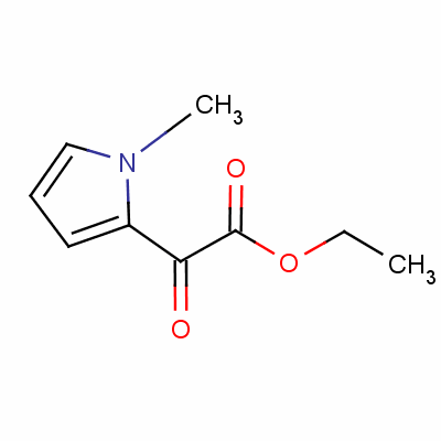 1-甲基吡咯-2-氧代乙酸乙酯結(jié)構(gòu)式_21898-45-3結(jié)構(gòu)式