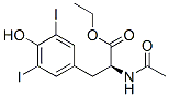 N-乙?；?3,5-二碘-L-酪氨酸乙酯結(jié)構(gòu)式_21959-36-4結(jié)構(gòu)式