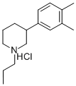 3-(3,4-Dimethylphenyl)-1-propyl-piperidine hydrochloride Structure,219704-16-2Structure