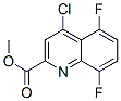 4-氯-5,8-二氟-2-喹啉羧酸甲酯結(jié)構(gòu)式_219949-93-6結(jié)構(gòu)式