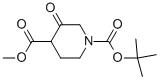 3-Oxo-1,4-Piperidinedicarboxylic acid 1-(1,1-dimethylethyl) 4-methyl ester Structure,220223-46-1Structure