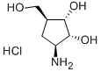 (1S,2r,3s,4s)-2,3-dihydroxy-4-(hydroxymethyl)-1-aminocyclopentane hydrochloride Structure,220497-88-1Structure