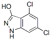 4,6-Dichloro-3-hydroxy (1H)indazole Structure,220707-43-7Structure