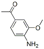 Ethanone, 1-(4-amino-3-methoxyphenyl)- Structure,22106-40-7Structure