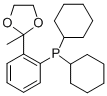 Dicyclohexyl-(2-(2-methyl-1,3-dioxolan-2-yl)-phenyl)phosphine Structure,221187-50-4Structure