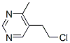 Pyrimidine, 5-(2-chloroethyl)-4-methyl- (8ci) Structure,22126-35-8Structure