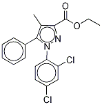 1-(2,4-Dichlorophenyl)-4-methyl-5-phenyl-1h-pyrazole-3-carboxylic acid ethyl ester Structure,221385-23-5Structure