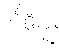 4-(三氟甲基)苯甲酰胺肟結(jié)構(gòu)式_22179-86-8結(jié)構(gòu)式