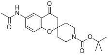 6-Acetylamino-4-oxo-2-spiro(n-boc-piperidine-4-yl)-benzopyran Structure,223559-44-2Structure