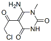 6-Amino-5-(chloroacetyl)-1-methylpyrimidine-2,4(1h,3h)-dione Structure,22365-19-1Structure