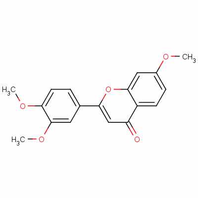 3,4,7-三甲氧基黃酮結(jié)構(gòu)式_22395-24-0結(jié)構(gòu)式