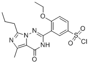 4-乙氧基-3-(5-甲基-4-氧代-7-丙基-3,4-二氫-咪唑并[5,1-f][1,2,4]-噻嗪-2-基)苯-磺酰氯結(jié)構(gòu)式_224789-26-8結(jié)構(gòu)式