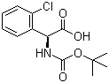 (S)-N-叔丁氧羰基-(2-氯苯基)甘氨酸結構式_225918-60-5結構式