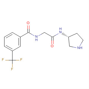 (R)-n-(2-oxo-2-(pyrrolidin-3-ylamino)-ethyl)-3-(trifluoromethyl)benzamide Structure,226249-16-7Structure