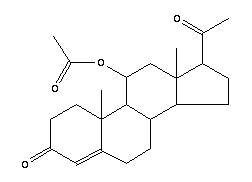 11Alpha-hydroxyprogesterone acetate Structure,2268-98-6Structure