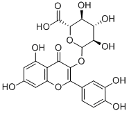 (3-槲皮黃酮)-葡糖苷酸結(jié)構(gòu)式_22688-79-5結(jié)構(gòu)式