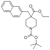 ethyl 1-tert-butyloxycarbonyl-4-(2-naphthylmethyl)-4-piperidinecarboxylate Structure,227470-74-8Structure