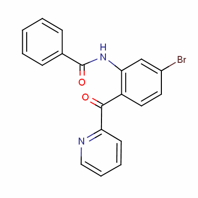 2-(2-Benzamido-5-bromobenzoyl)pyridine Structure,22753-88-4Structure