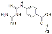 4-{[{[Amino(imino)methyl]amino}(imino)methyl]amino}benzoic acid hydrochloride Structure,22817-15-8Structure