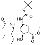 (1S,2S,3R,4R)-3-((R)-1-乙酰氨基-2-乙基丁基)-4-(叔丁氧基羰基氨基)-2-羥基環(huán)戊烷羧酸甲酯結(jié)構(gòu)式_229614-05-5結(jié)構(gòu)式