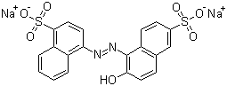 Disodium 6-hydroxy-5-(4-sulfonatonaphthalen-1-yl)diazenyl-naphthalene-2-sulfonate Structure,2302-96-7Structure