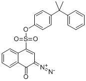 4-(1-Methyl-1-phenylethyl)phenyl 3-Diazo-3,4-dihydro-4-oxo-1-naphthalenesulfonate Structure,23121-00-8Structure