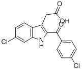 6-Chloro-2-(4-chlorobenzoyl)indol-3-acetic acid Structure,231292-16-3Structure