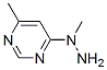 Pyrimidine, 4-methyl-6-(1-methylhydrazino)- (8ci) Structure,23372-26-1Structure