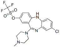 1,1,1-三氟-8-氯-11-(4-甲基-1-哌嗪基)-5H-二苯并[b,e][1,4]二氮雜烷-2-基-甲磺酸酯結構式_234113-94-1結構式