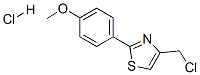 4-(Chloromethyl)-2-(4-methoxyphenyl)-1,3-thiazole hydrochloride Structure,23421-57-0Structure