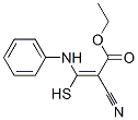 3-Anilino-2-cyano-3-mercaptoacrylic acid ethyl ester Structure,23593-51-3Structure