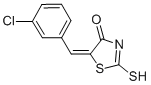 (5E)-5-(3-Chlorobenzylidene)-2-mercapto-1,3-thiazol-4(5H)-one Structure,23622-20-0Structure