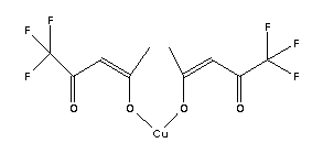 Bis(trifluoro-2,4-pentanedionato)copper(II) Structure,23677-93-2Structure