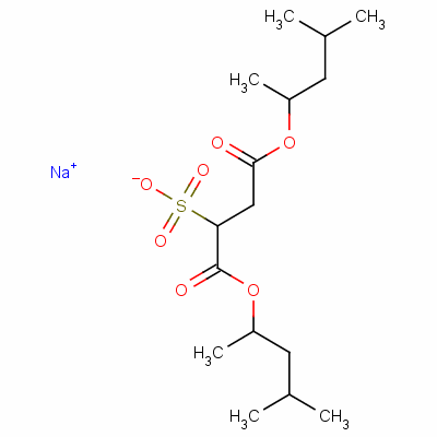 2-Sulfo-butanedioic acid 1,4-bis(1,3-dimethylbutyl) ester sodium salt (1:1) Structure,2373-38-8Structure