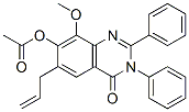 4(3H)-quinazolinone, 6-allyl-7-hydroxy-8-methoxy-2,3-diphenyl-, acetate (ester) (8ci) Structure,23938-69-4Structure