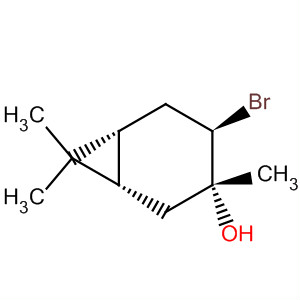 (1S,3r,4r,6r)-4-溴-3,7,7-三甲基雙環(huán)[4.1.0]-3-庚醇結(jié)構(gòu)式_23957-97-3結(jié)構(gòu)式