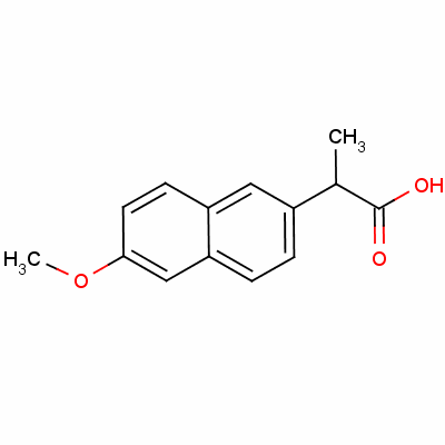 (+/-)-2-(6-Methoxy-2-naphthyl)propionic acid Structure,23981-80-8Structure