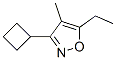 Isoxazole, 3-cyclobutyl-5-ethyl-4-methyl-(8ci) Structure,23999-68-0Structure