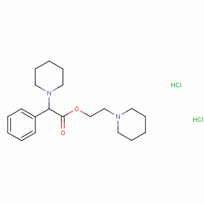 1-(Alpha-(2-piperidinioethoxycarbonyl)benzyl)piperidinium dichloride Structure,2404-18-4Structure