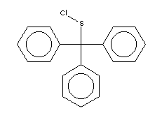 Triphenylmethanesulfenyl chloride Structure,24165-03-5Structure