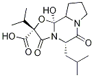 (2R,5s,10as,10bs)-八氫-10b-羥基-5-異丁基-2-異丙基-3,6-二氧代-8h-噁唑并[3,2-a]吡咯并[2,1-c]吡嗪-2-羧酸結(jié)構(gòu)式_24177-07-9結(jié)構(gòu)式