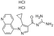 5-Cyclopropyl-n-(diaminomethylene)-1-(5-quinolinyl)-1h-pyrazole-4-carboxamide dihydrochloride Structure,241800-97-5Structure