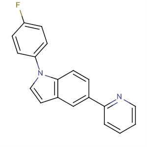 1-(4-Fluorophenyl)-5-(2-pyridyl)-1h-indole Structure,243467-76-7Structure