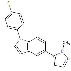 1-(4-Fluorophenyl)-5-(1-methylpyrazol-5-yl)-1h-indole Structure,243467-78-9Structure