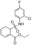 Ethyl 6-[n-(4-chloro-2-fluorophenyl)sulfamoyl]cyclohex-1-ene-1-carboxylate Structure,243983-70-2Structure