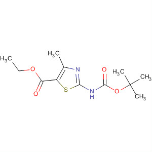 Ethyl 2-(tert-butoxycarbonylamino)-4-methylthiazole-5-carboxylate Structure,244236-52-0Structure