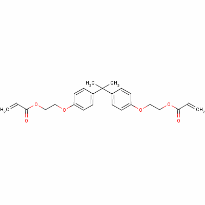 雙酚 A 聚氧乙烯醚二丙烯酸酯結(jié)構(gòu)式_24447-78-7結(jié)構(gòu)式